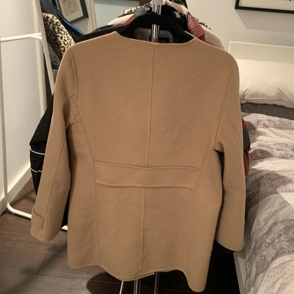 *TAN WOOL BLEND COAT* - Picture 3 of 4
